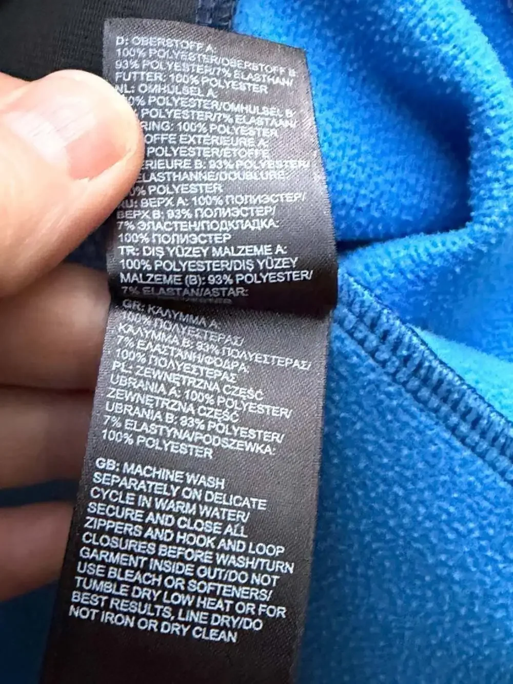 The North Face Men's Canyonlands Full Zip Hoodie Blue Heather L